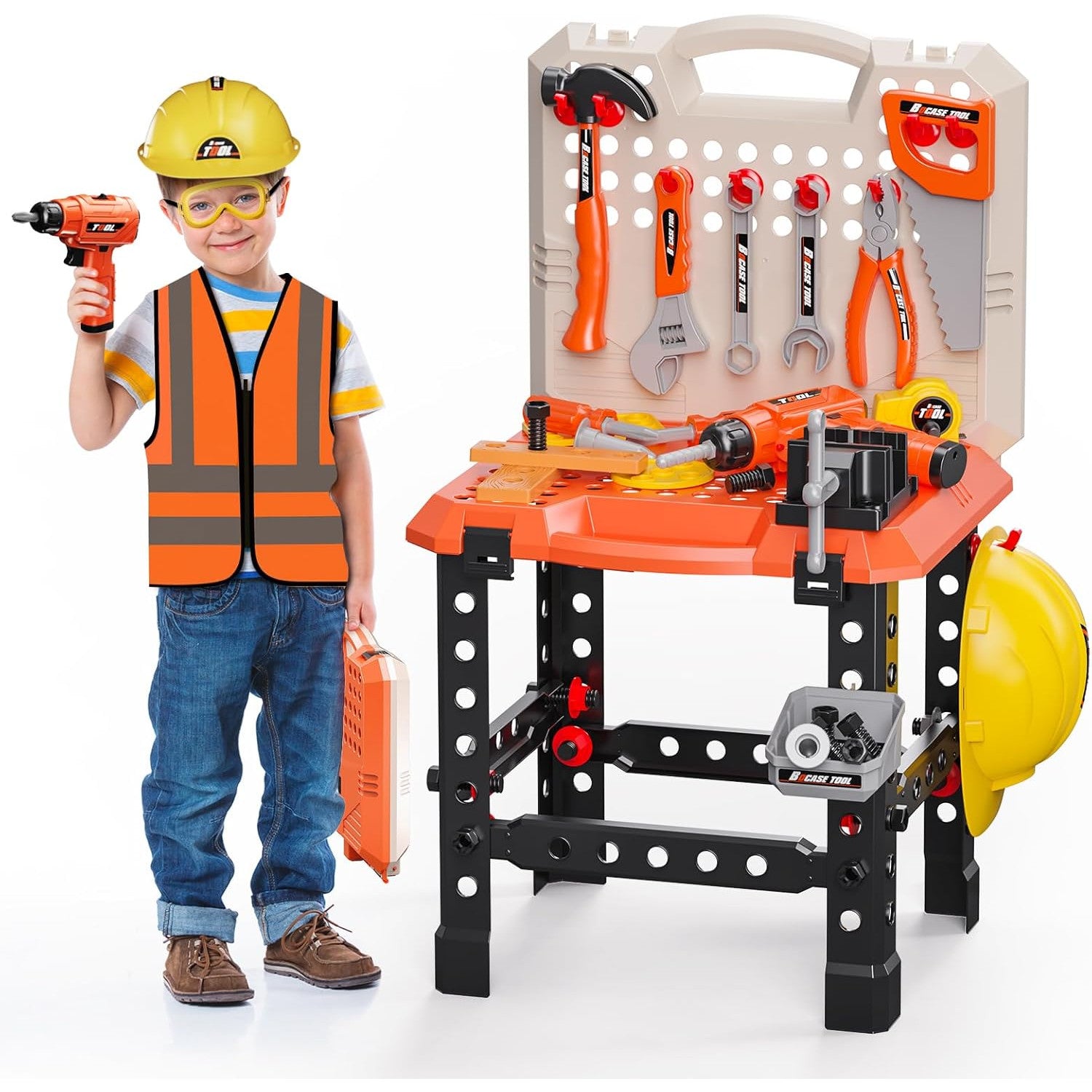 Banc de Lucru Copii 2 in 1 Kidprotect My First Toolbench Banc de Lucru Copii 2 in 1 Kidprotect My First Toolbench